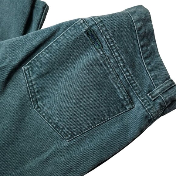 Sasson Jeans Green Size 36/30 High-Waist Straight Mom Jeans Vintage 80s 90s - Picture 5 of 11